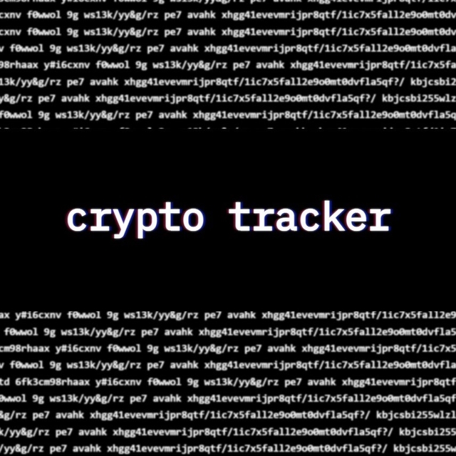 Crypto tracker